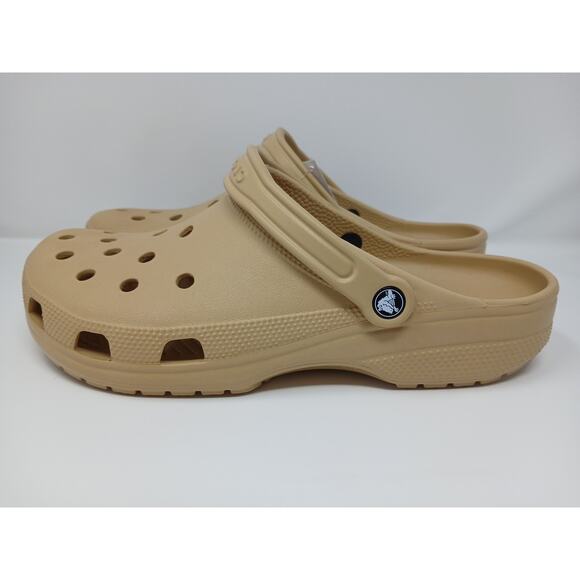 Crocs Classic Wheat Beige Sandal Slip-On Slide Slipper Men\'s Sz US 13 10001-209 main image 7